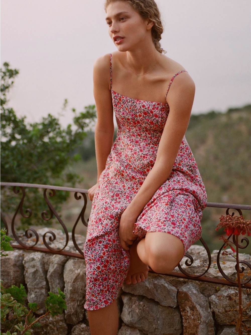 Anthro sold out linen dress